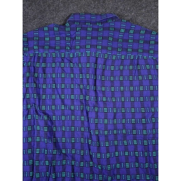 Basic Elements Shirt Mens XL Regular Blue Button Up Long Sleeve Y2K Vintage - Picture 9 of 11